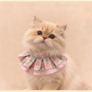 Cat Scarf High Aesthetic Pet Bib Dog Lace Trim Clothing Persian Cat Vintage Floral Shawl