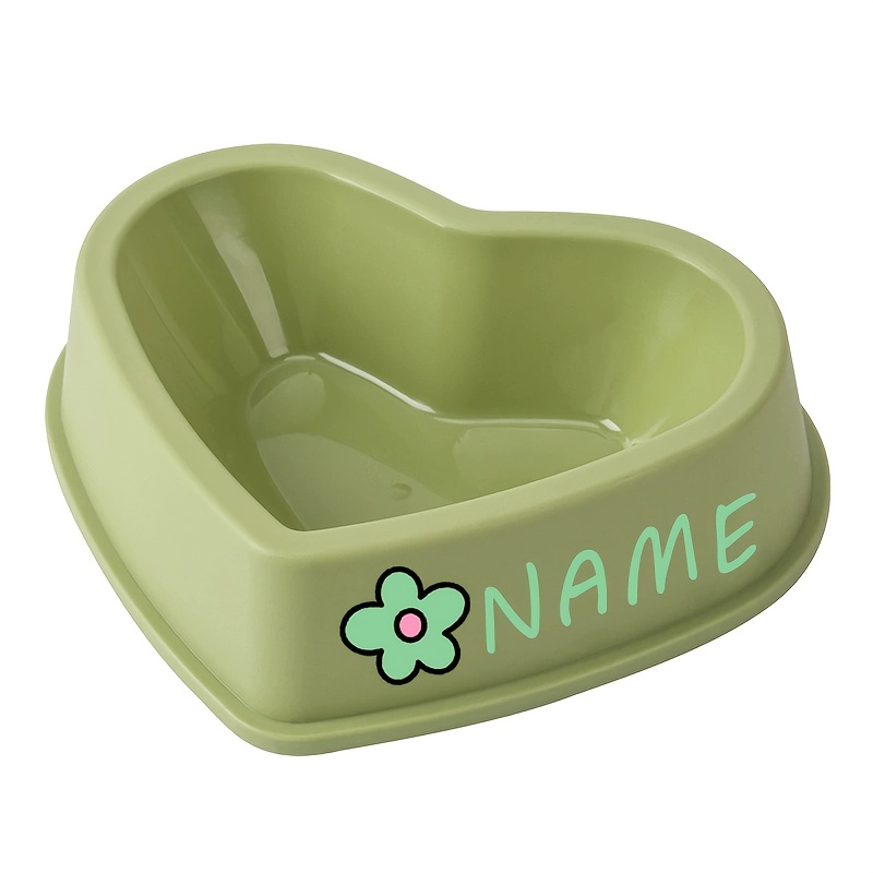 1pc Personalized Custom Name Heart-Shaped Dog Bowl - Customizable Pet Bowl with Floral Design, PP Material - Personalized Pet Food Bowl Stand, Smallu002FMediumu002FLarge Dog Feeding Bowl, No Power Required Durable Pet Feeding Stand, Suitable for Cats - Image 10