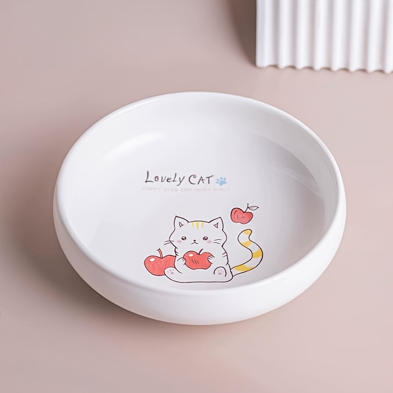 1pc Pet Cat Food And Water Dish, Cartoon Pattern Design, Enlarged Opening for Easy Feeding, Easier to Clean, Deepened Bowl for More Food, Suitable for Cats And Dogs - Image 6