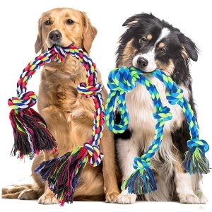 A Durable And Sturdy Rope Dog Chew Toy-the Perfect Choice For Tug-of-war Games. Suitable For Medium To Large Dogs, It Helps Clean Teeth And Maintain Oral Hygiene. Dogs With Strong, Aggressive Chewing Habits Will Love It.